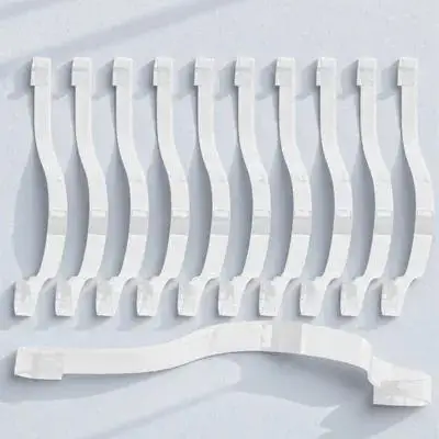 

10 Pcs Transparent Organic Shoe Holder Acrylic Display Rack for Sandals Lightweight Storage Solution ShoeStore