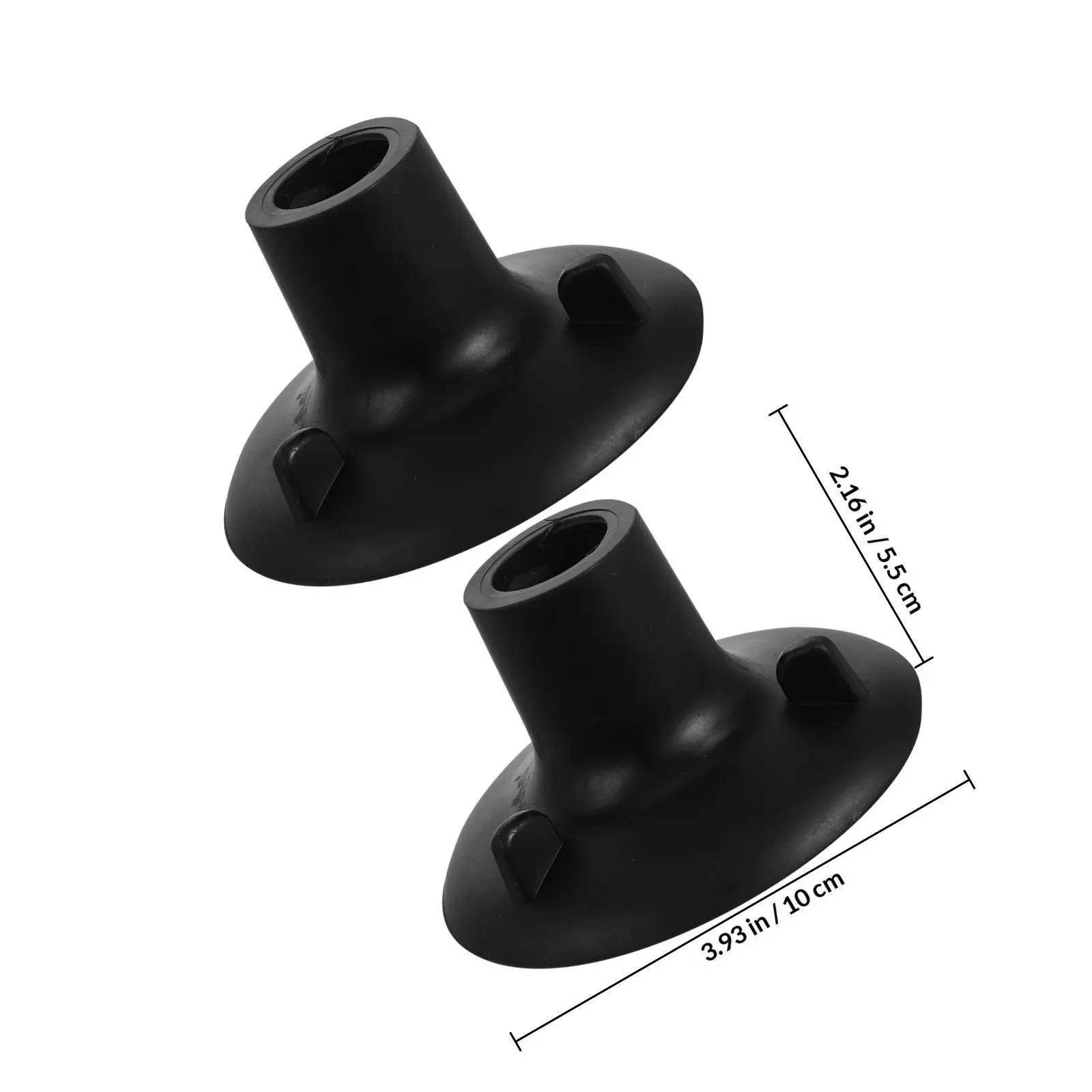 4Pcs Toilet Chair Rubber Feet Caps Replacement Anti Slip for Shower Chair Bedside Commode Floor Protectors 24Mm