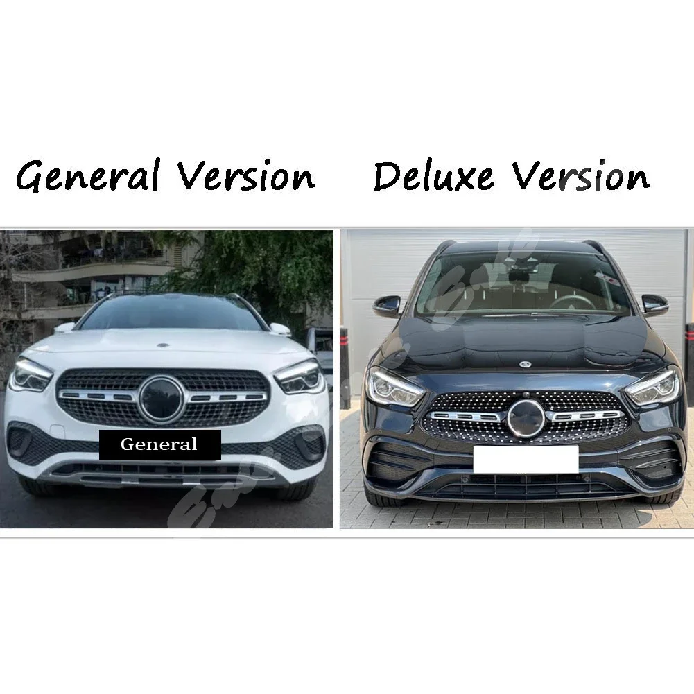 Front Racing Grille Upper Facelift Grill Fit For Mercedes-Benz H247 GLA- Class 2020 2021 General Deluxe