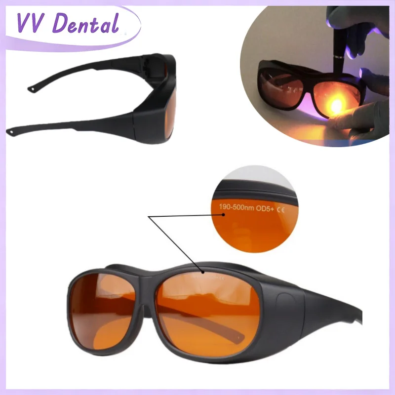 

VV Dental Eye Protection Glasses Tooth Whitening Curing Light UV Protective 190-500nm Dentist Accessories