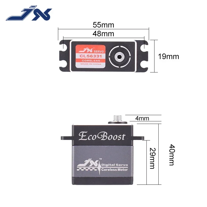 JX Ecoboost CLS6331 30 كجم مؤازرة عزم دوران عالية 180 درجة CNC قذيفة ميتال جير Coreless أجهزة رقمية ل RC سيارة روبوت الطائرة بدون طيار أجزاء