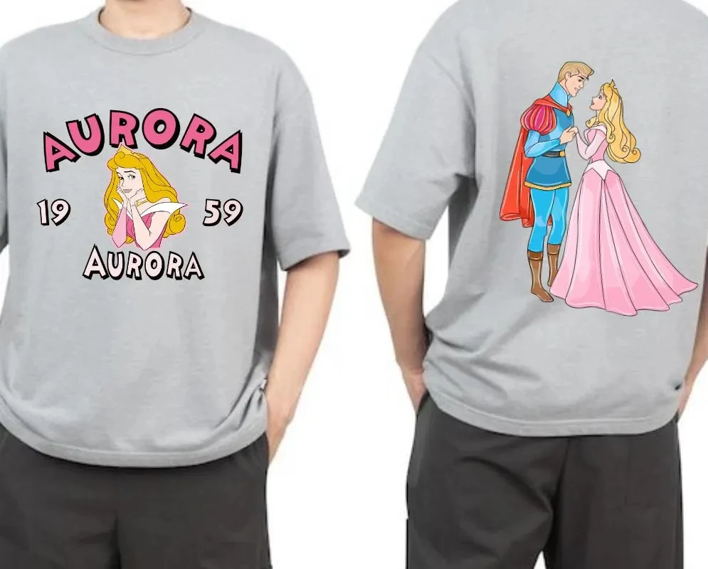 Double-sided Disney Princess Aurora Disney Princess Shirt, Princess Character Shirt, Princess Shirt, Princess Watercolor Shirt