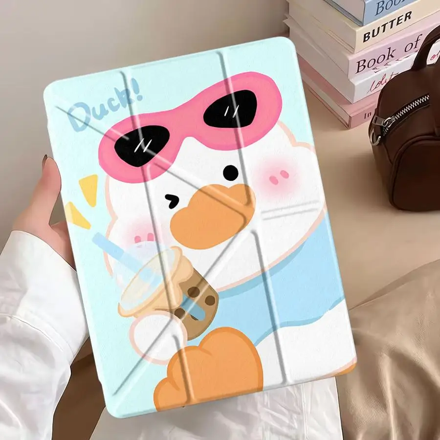 

Holder Cover Tablet Case For iPad Pro 11th 10th 9th 8th 7th 12.9inch Pro 2025 Mini 6 7 Air 4 5 M3 M2 1 2 M4 11inch Lucky Duck