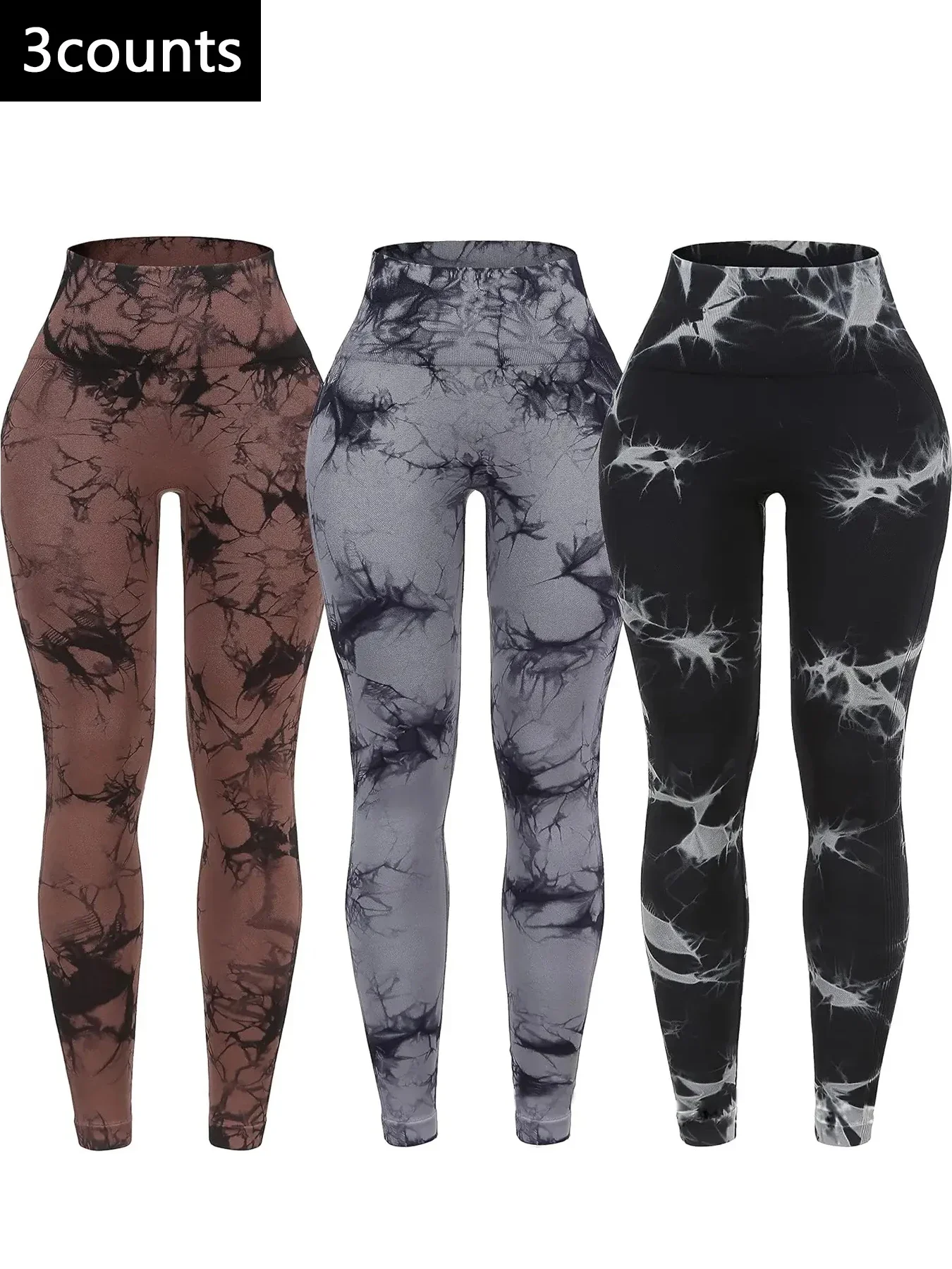 Women tie-dyed Gym Leggings Seamless Mujer Push Up Booty Pants Scrunch Sports Fitness High Waist Workout Yoga Leggins Drop Ship