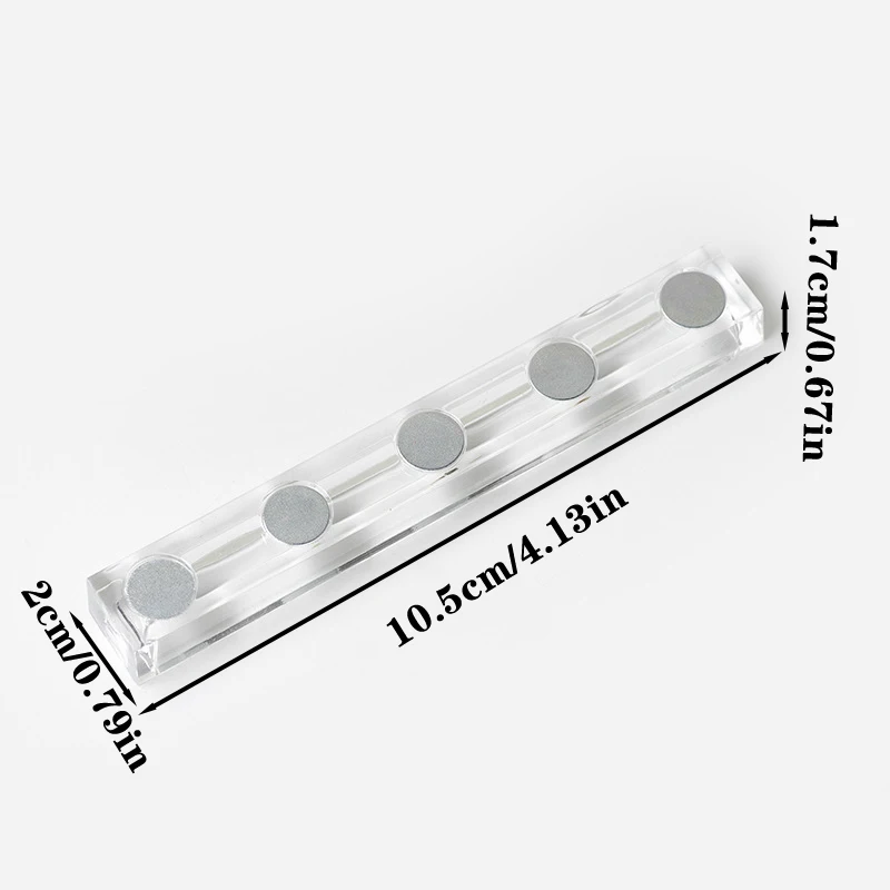 Магнитный держатель для ногтей, 1 шт., демонстрационная стойка для практики, акриловый кристалл, демонстрационная полка, инструмент для дизайна ногтей, цветной лак для ногтей для новичков
