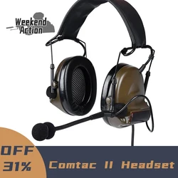 WADSN Tactical C2 II Headset with Microphone CS Earmuff For Hunting Shooting Headphones Hearing Protective Ear Protection