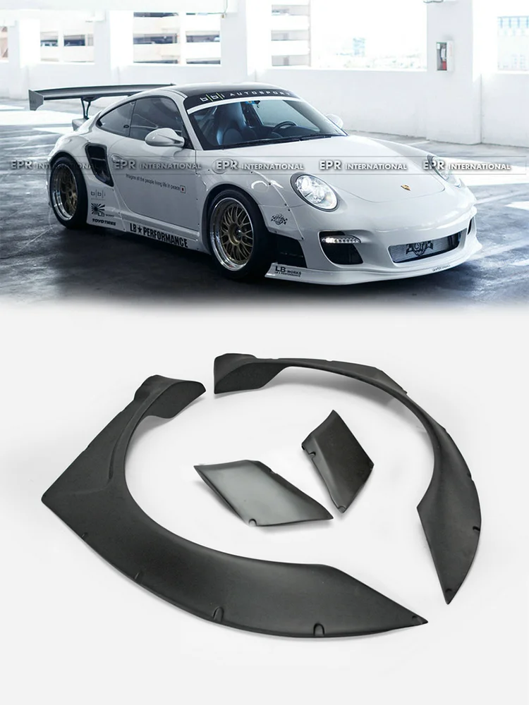 For Porsche 911 997 LB Style Front Fender - Fits Turbo Model [997 Front Fender, LB Style Fender, Turbo Fender]