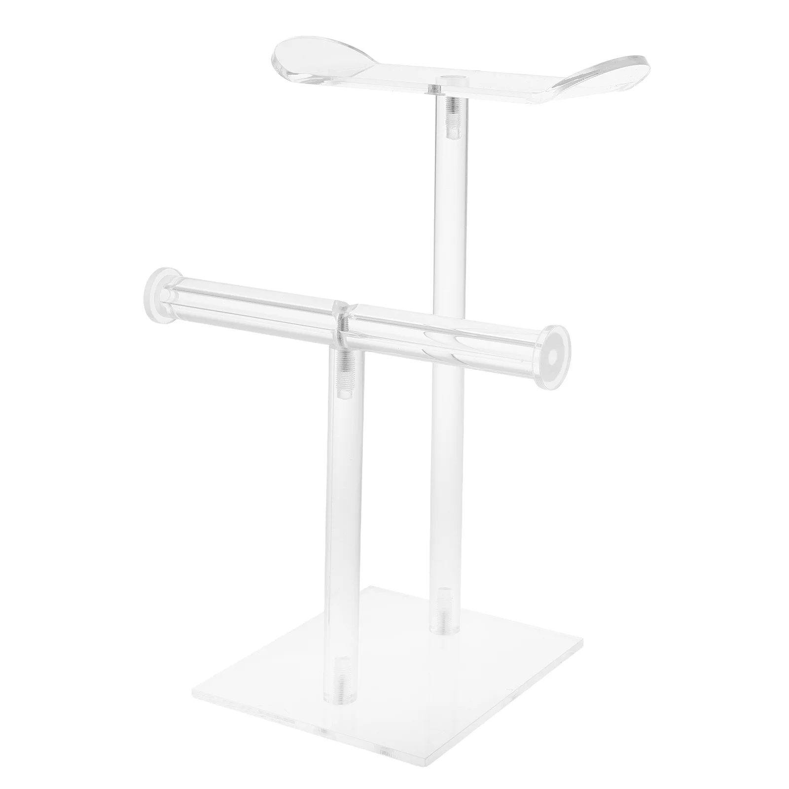 

Прозрачный органайзер для повязки для волос, двухслойный держатель для повязки на голову, стеллаж для хранения, органайзер для повязки для волос, держатель для волос, резинка для волос