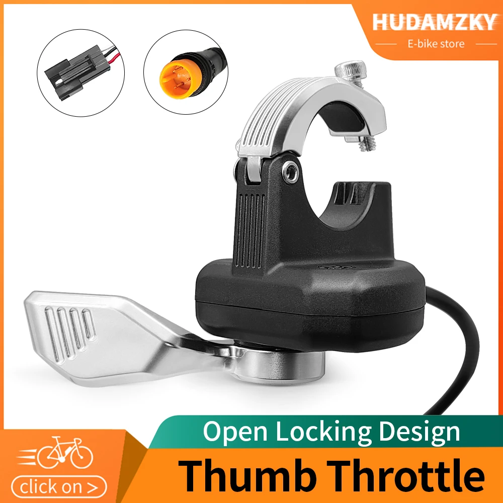 

2023 New Modle WUXING 108XL-2 Generation Thumb Throttle 24V 36V 48V Electric Bike Left Hand Finger Throttle for Ebike Escooter