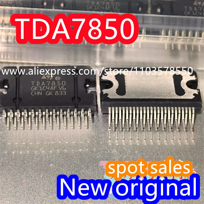 2PCS  100% brand new original TDA7850 amplifier IC high-power integrated block car audio chip 4X50W audio amplifier