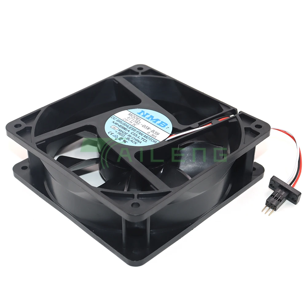 Ventilador de refrigeración de servidor de 3 cables NMB 4715KL-05W-B39 P62 24V DC 0.30A 120x120x38mm 12038 FANUC, nuevo