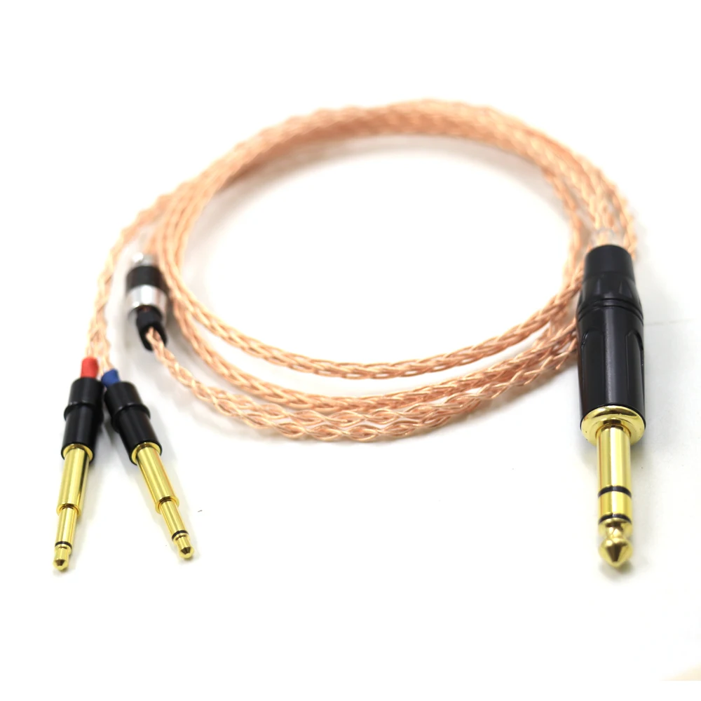 2.5/3.5/4.4/6.5 มม.ปลั๊ก 8 Core 7N OCC ทองแดงบริสุทธิ์สายหูฟังสําหรับ Meze 99 คลาสสิก NEO NOIR ชุดหูฟังหูฟัง