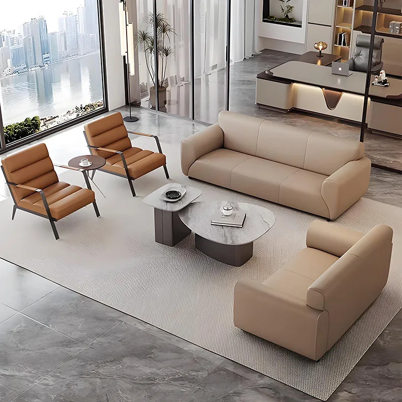 YJQ office sofa company reception area sofa reception room senior feeling hall office sofa