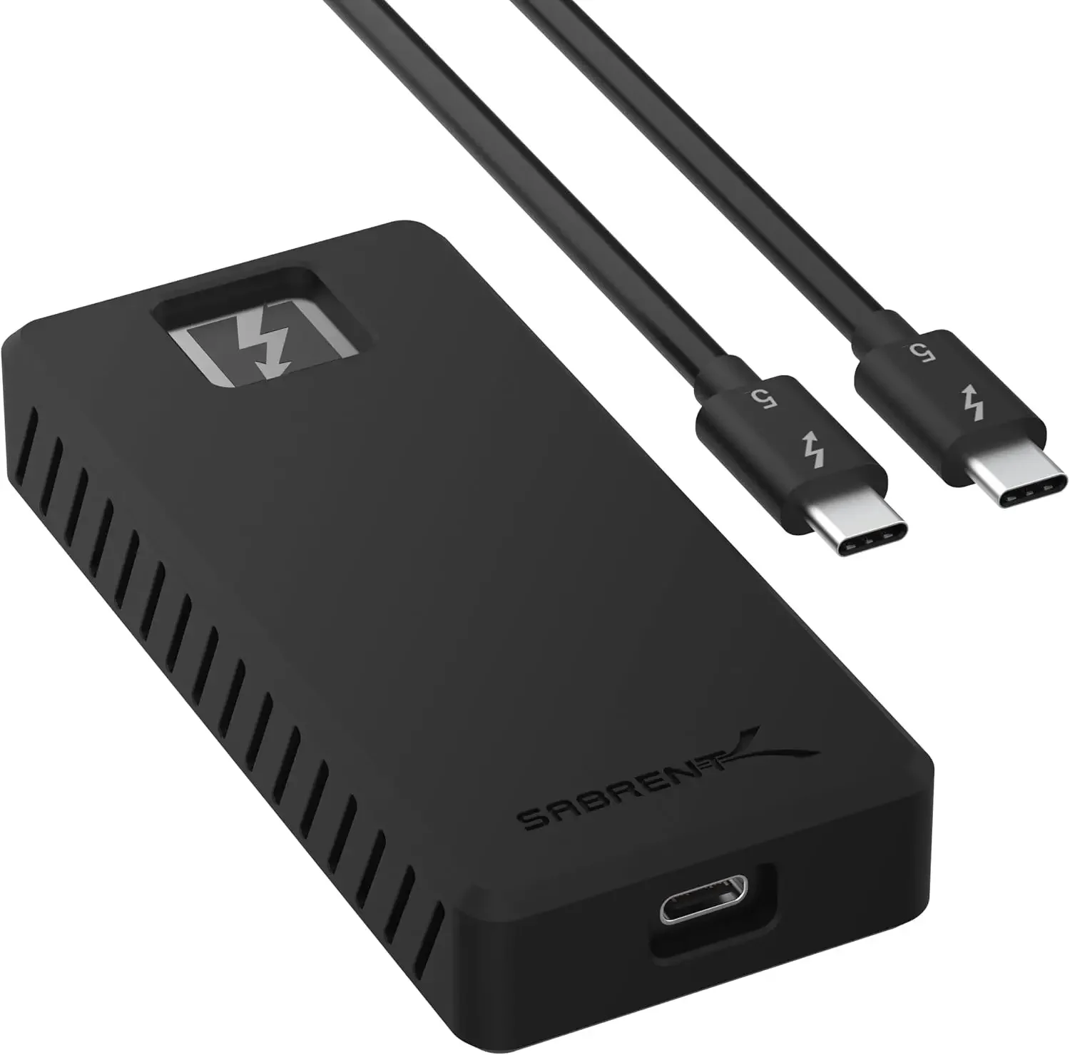 SABRENT Rocket XTRM 5 2TB Thunderbolt 5 Portable SSD, 80Gbps Connection, Up To 64Gbps Transfer, Compatible with TB4 TB3 USB4 USB 3.2 20Gbps 10Gbps 5Gbps, Rugged Aluminum and Silicone (SB-XTM5-2TB)