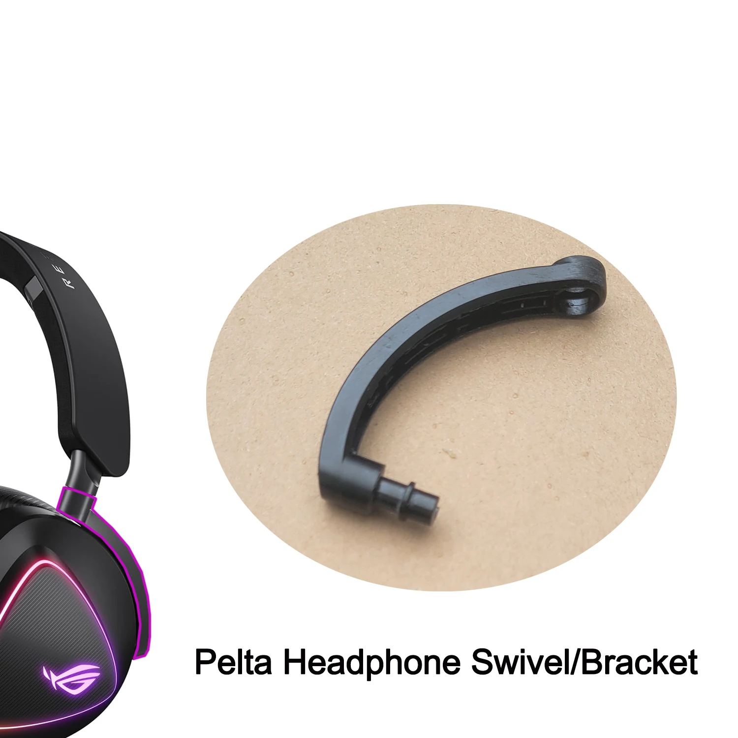 

Plastic Hanger Bracket Hinge Swivel Repair Part For ASUS ROG Pelta Gaming Headsets