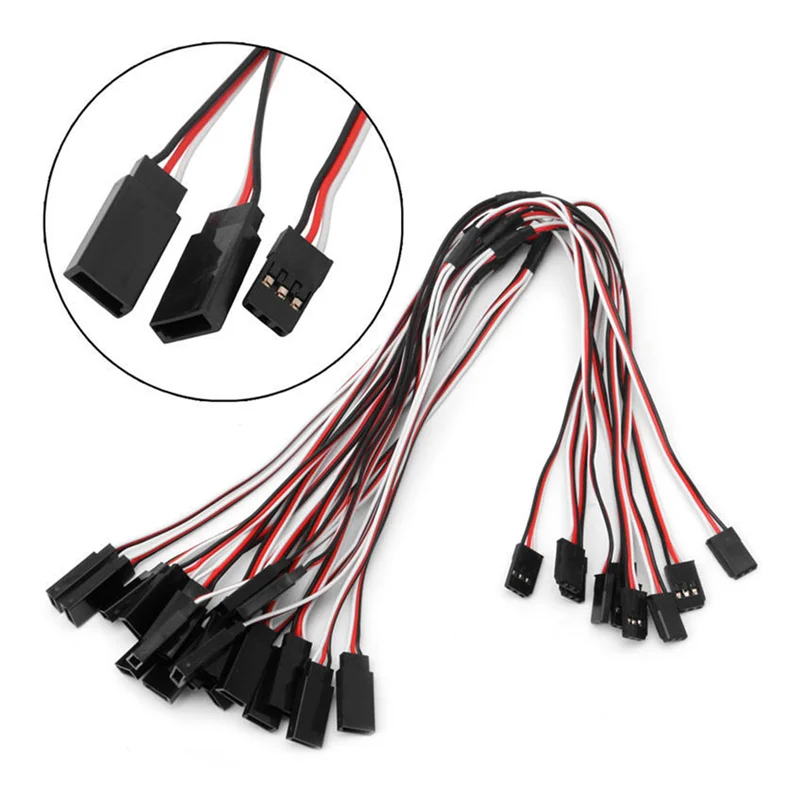 

5Pcs/Lot RC Servo Y Extension Cord Cable Lead Wire for JR Futaba RC Servo RC Airplane Helicopter Car DIY, 15Cm