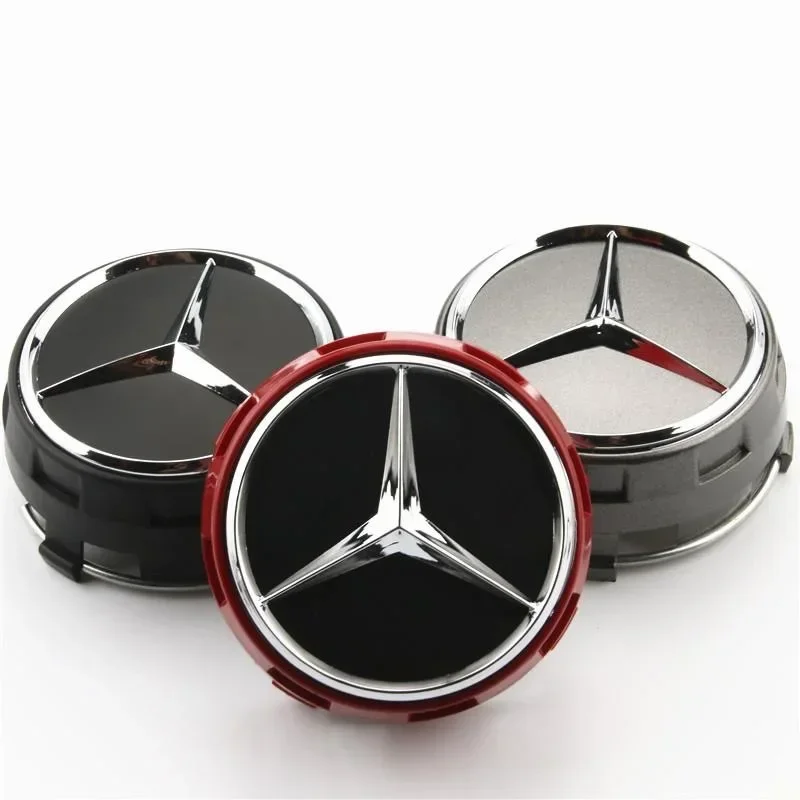 4 SZTUK 75 mm osłony piast kół samochodowych do Mercedes Benz B/C/E/S Class A Class C200L GLC GLK CLA W166 W163 W221