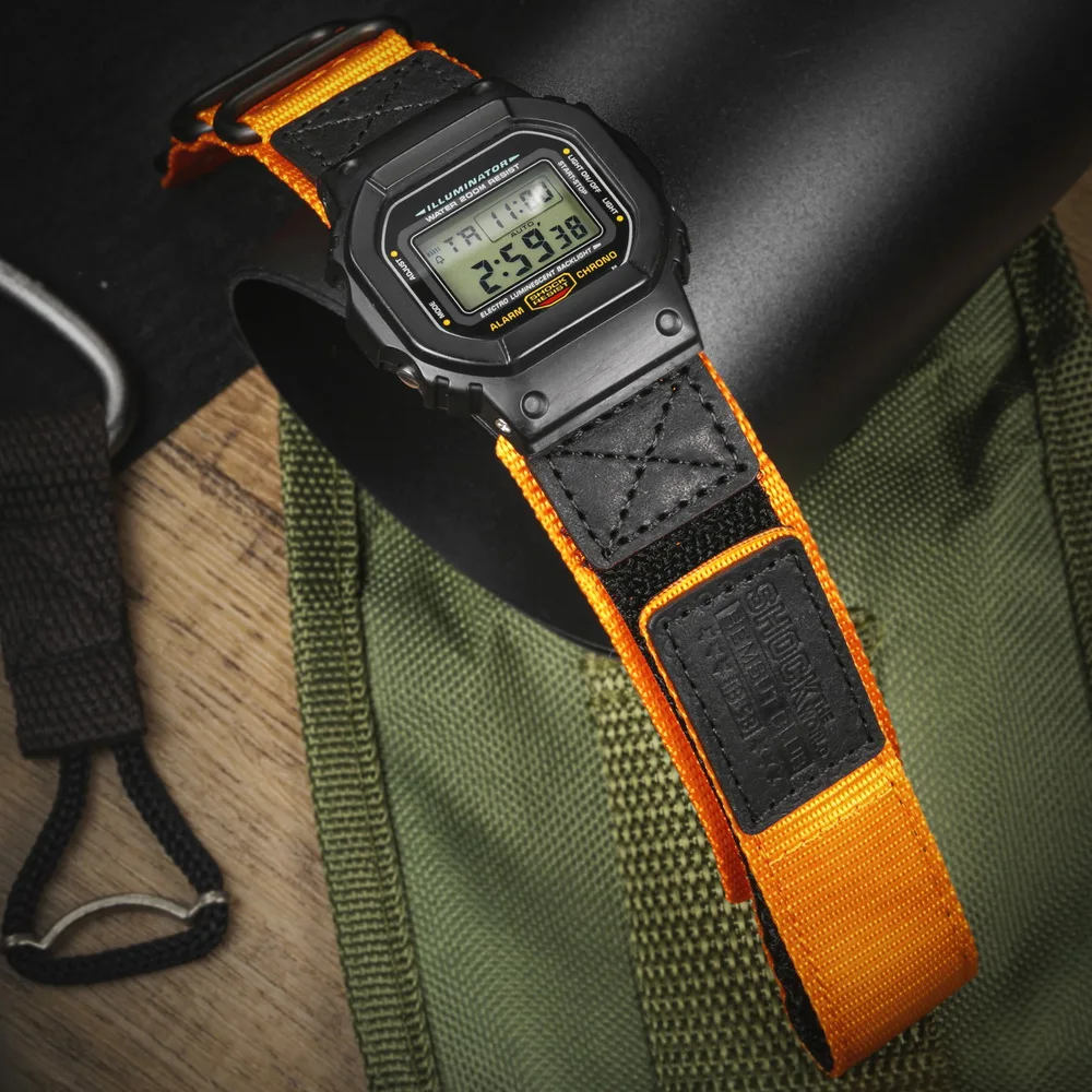 

Ремешок Hemsut для Casio Gshock, нейлоновый модный сменный Браслет, подходит для DW5600 GA110 DW8900 GA2100 9052 BA110 M5630 BGA400