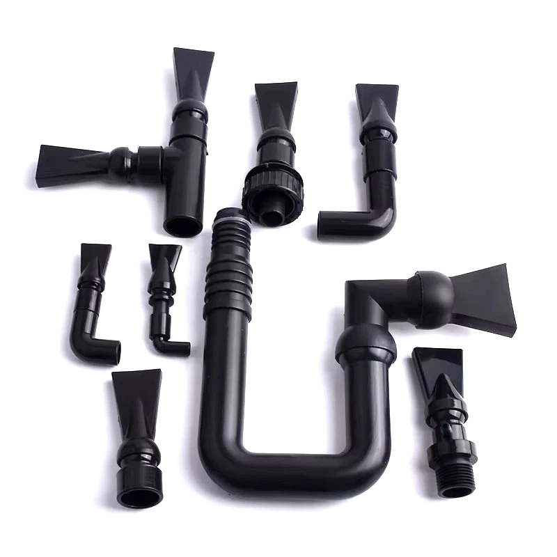 1PC PVC Pipe Universal Joint Duck Beak Suit Adjust The Flow Direction 360 Degrees Fish Tank Oxygen Increasing Tube Aquarium