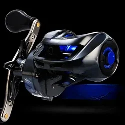 Hot sales 8.0:1 High Ratio 4+1 BB Magnetic Braking 8kg Drag Long Casting Power Honor Grey Blue Baitcasting Fishing Reel