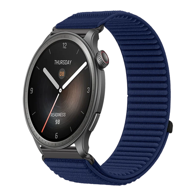حزام نايلون 22 ملم لساعة Amazfit Helio خفيف الوزن قابل للتنفس مناسب لساعة Amazfit Balance 2/Bip 6/Cheetah Pro الذكية