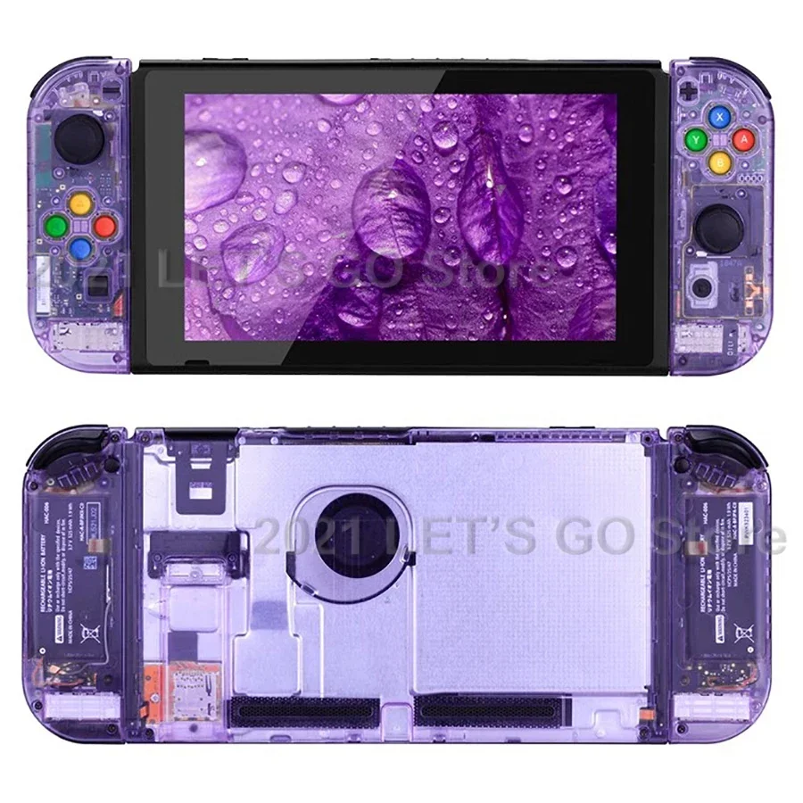 新しい Nintend スイッチ DIY 交換用ハウジングシェル透明ケースセット
