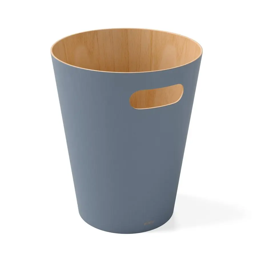 

Мусорное ведро Woodrow 2Gallon Modern из дерева, стильный контейнер для мусора или вторсырья, подходит для дома или офиса, цвет сланец.