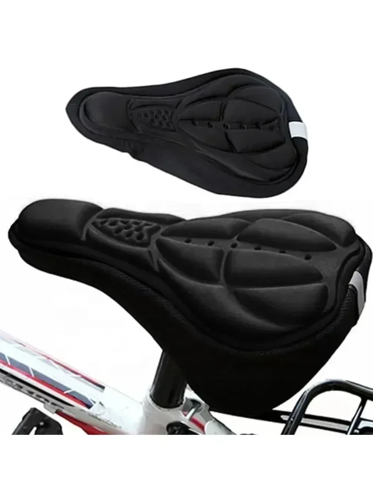 AliExpress NONE 1PCS NEW Bike Seat Cover Bicycle Saddle Cushion with Drawstring & Waterproof Cover Large Comfortable Gel Padded Oversized Paddle