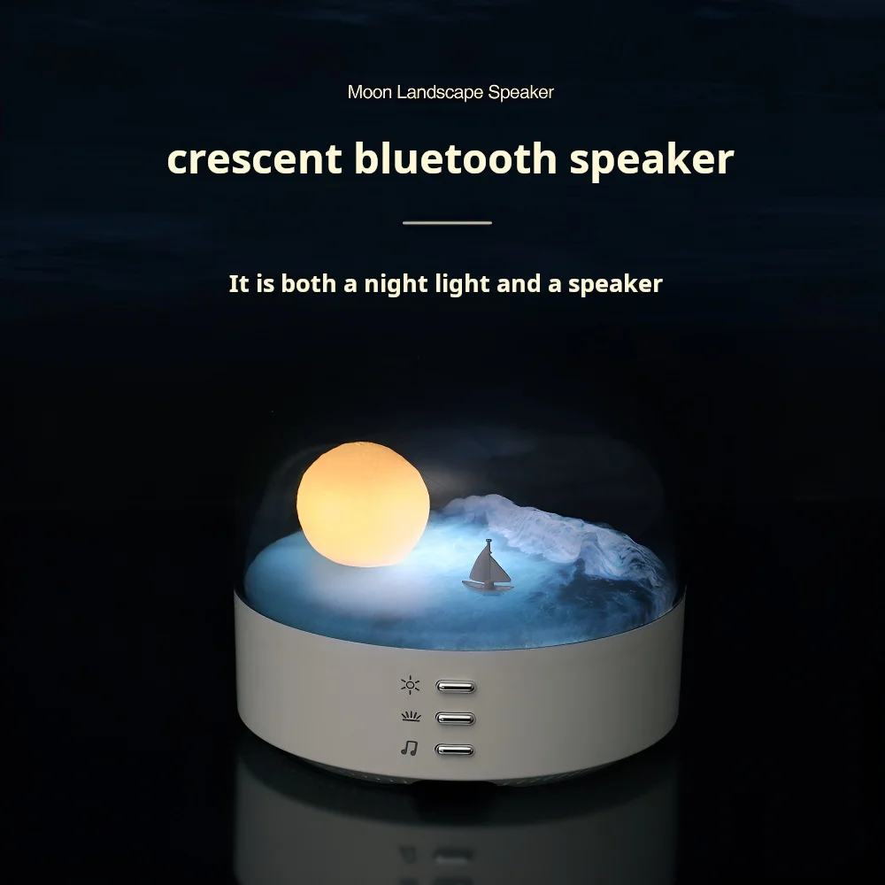 Night Light High Beauty Gift Wireless Bluetooth Sound Home Bedhead USB Charging Night Light Decoration