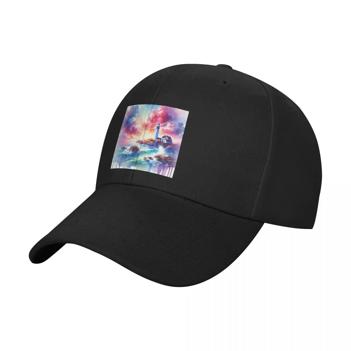 

Lighthouse Art and Watercolor Paintings Baseball Cap Icon Streetwear luxury caps hats for men Women Men's