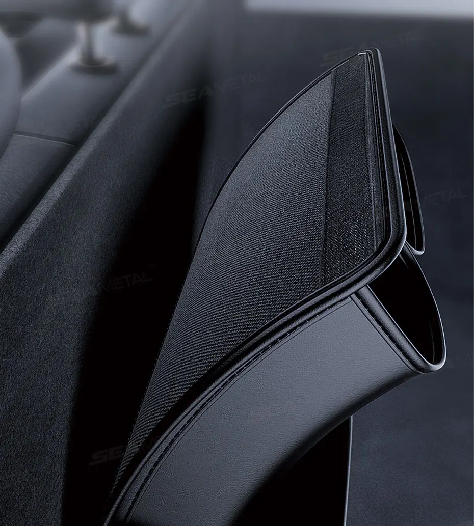 SEAMETAL Auto Stamm Pu Leder Lagerung Tasche Innen Auto Rücksitz Tasche Große Kapazität Hängen Organizer Für SUV Limousine Fließheck – Detail 9