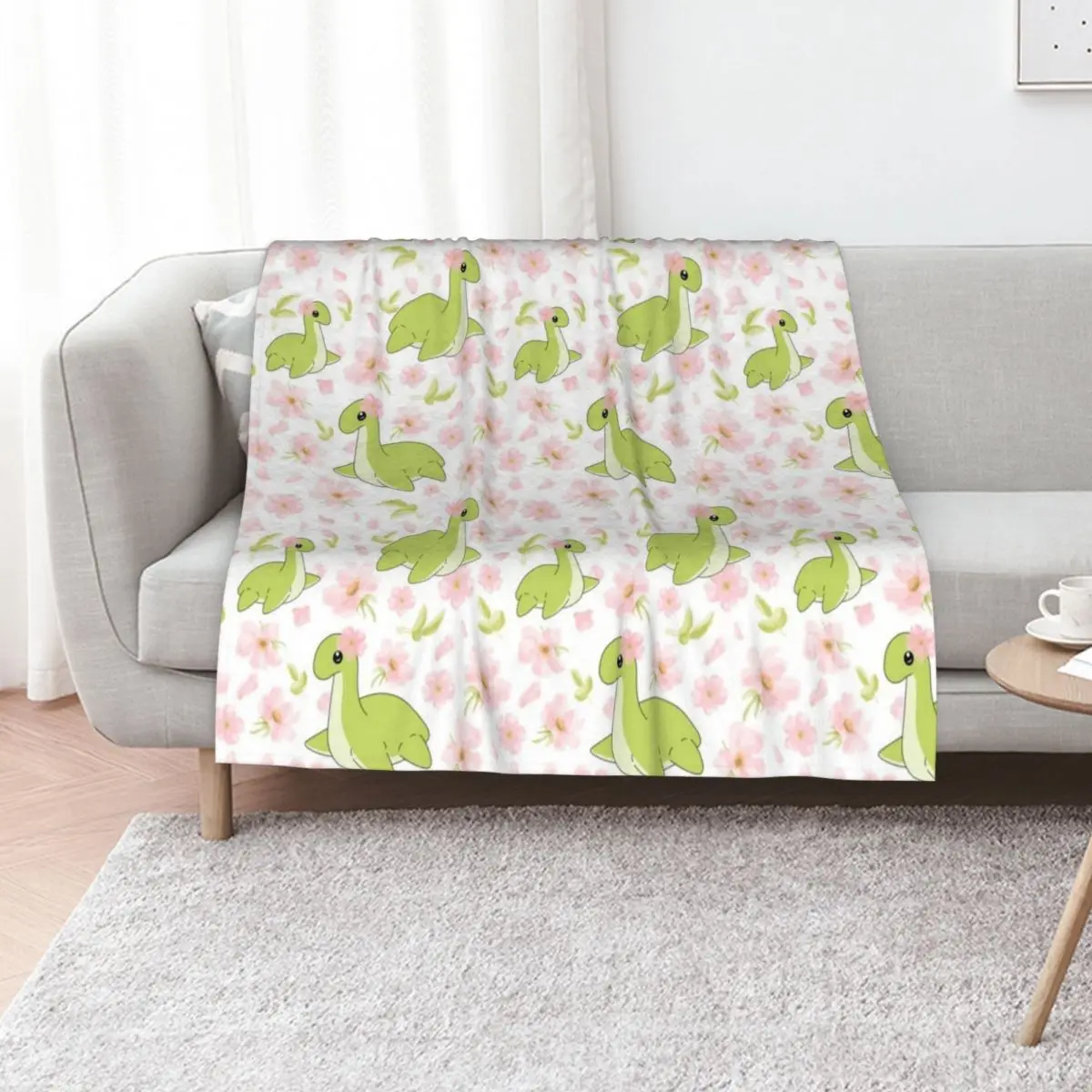 Floral Nessie Throw Blanket Camping Fashion Sofas Loose Large Decoratives Beautifuls Blankets