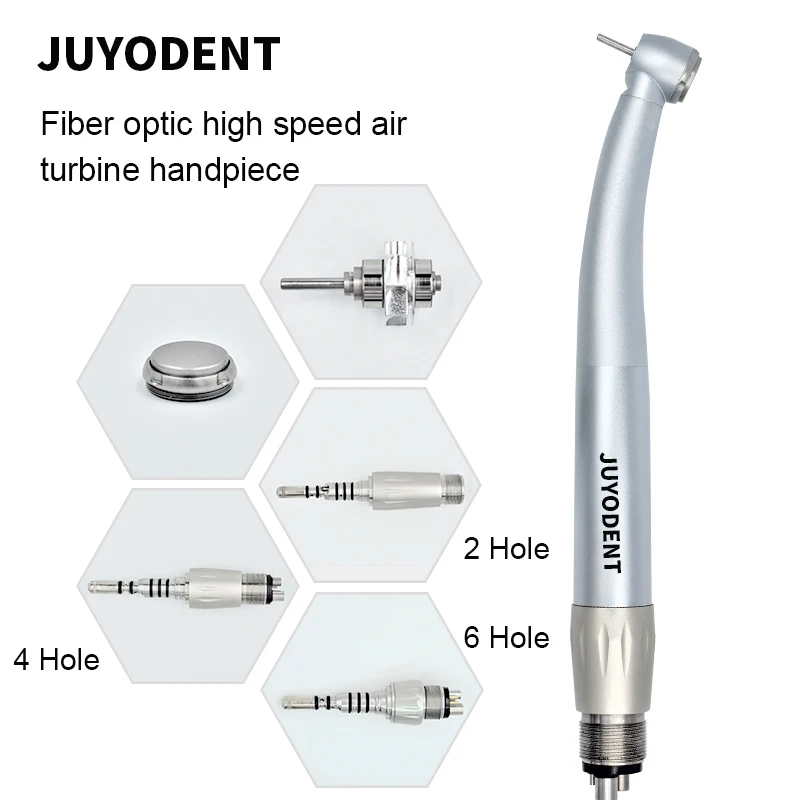 Dental Handpiece Fiber Optic High speed Air Tubine Compatible With KAVO