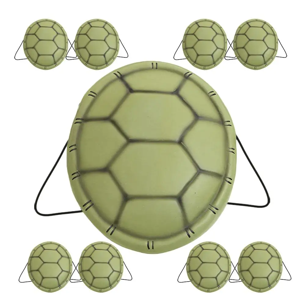 7 Pcs EVA Turtle Shells Realistic Texture Costume Accessories for Halloween Party Props Easy Clean cosplay turtle shells turtle