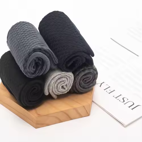 10Pairs/Lot Men's Bamboo Fiber Socks Long Black Business Soft Breathable New High Quality  Autumn for Male Socks Plus Size 39-48 - Image 3