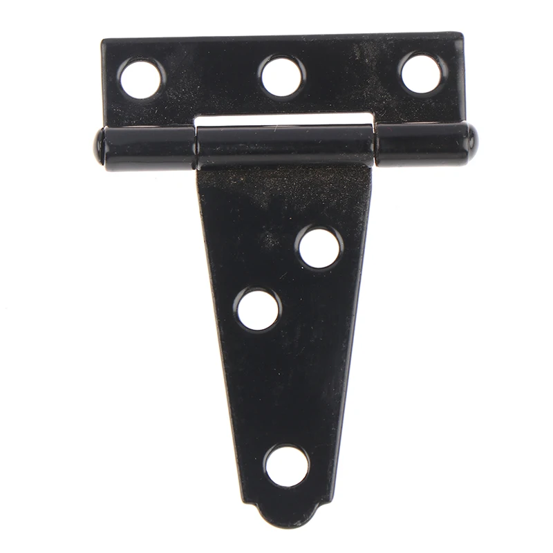 Black Paint T Shape Triangle Hinge Cabinet Shed Wooden Door Gate Hinges Hardware