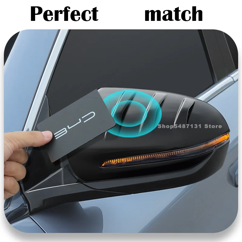 

Rearview Mirror Rain Eyebrow Cover Backup Side Mirror Cover Shell Housing For BYD ATTO 3 2022-2023 External Auto Accessories