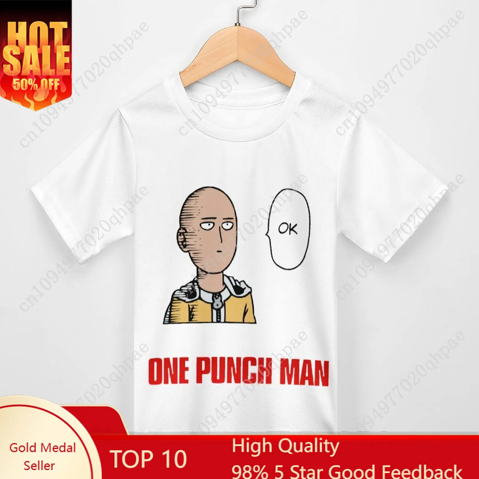 

One Punch Man T Shirt Boys Girls Childs Cotton Short Sleeves Tlightweight Breathable Comfortable Tshirt Custom Made Summer Tops