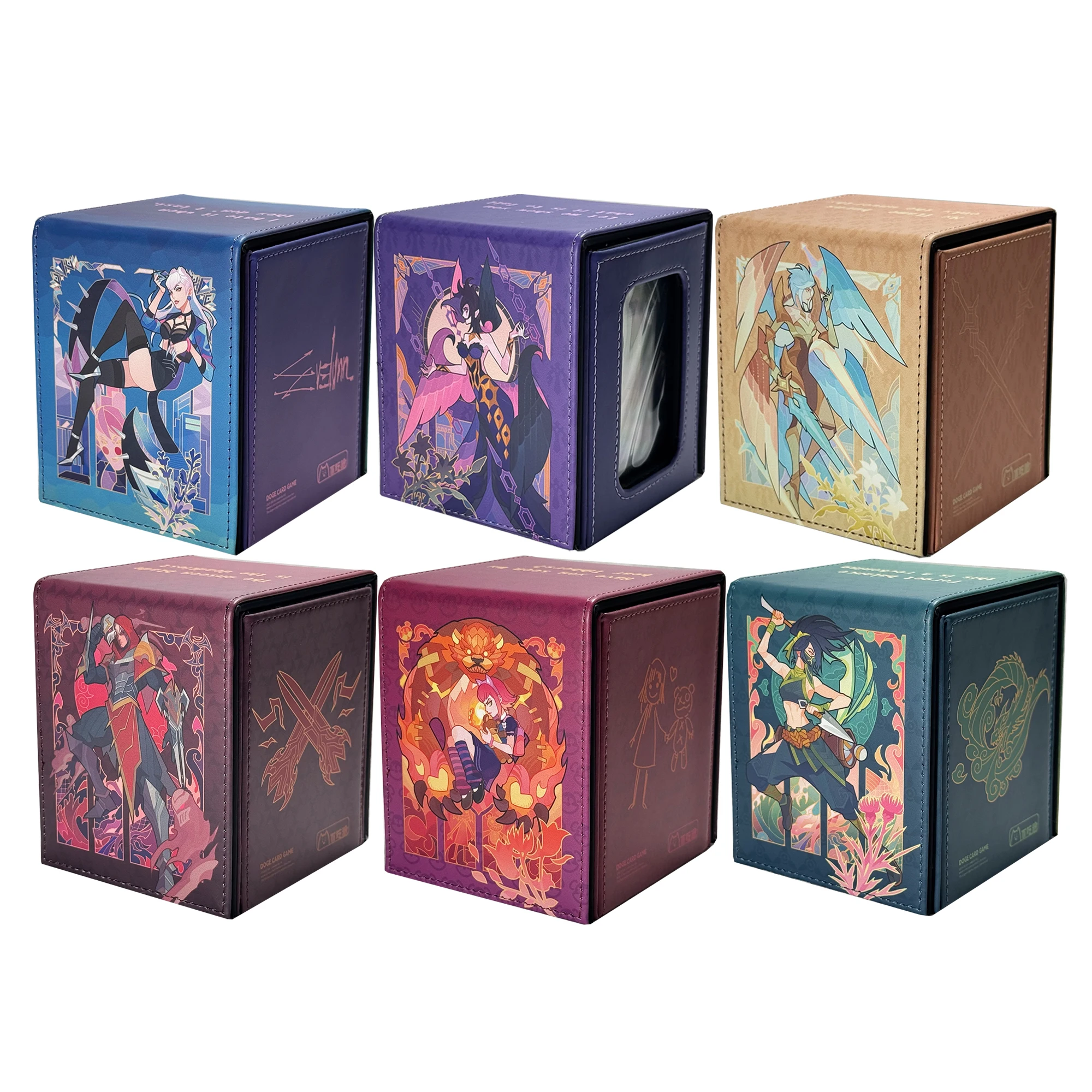 diy手作り-agony's-embraced-the-rogue-assassins-カード収納ボックス-高級レザーカード収納ボックス-zeds-アニメカード-ギフト-おもちゃ