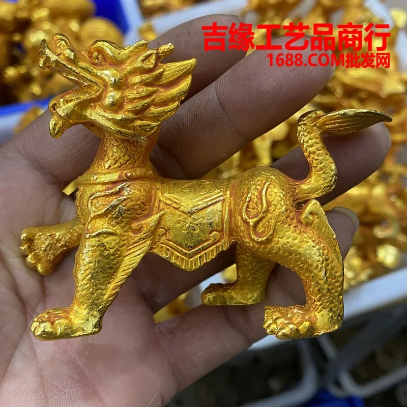 

Gilding Unicorn Decorations Home Gift Living Room Entrance Office White Decoration Copper Gilded Crafts Kirin