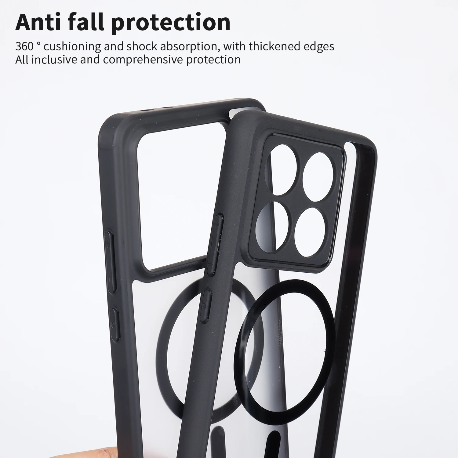 Magnetic Case For Xiaomi 14T Pro Shockproof Magsafe Wireless Charging Clear Phone Cover For Xiaomi 13T Pro Case