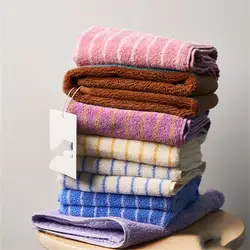 Fashion Striped Cotton Towel Soft Absorbent Adult BathTowel Face Towel Household Towels Luxurious Hotel Bath Supply Beach Towels