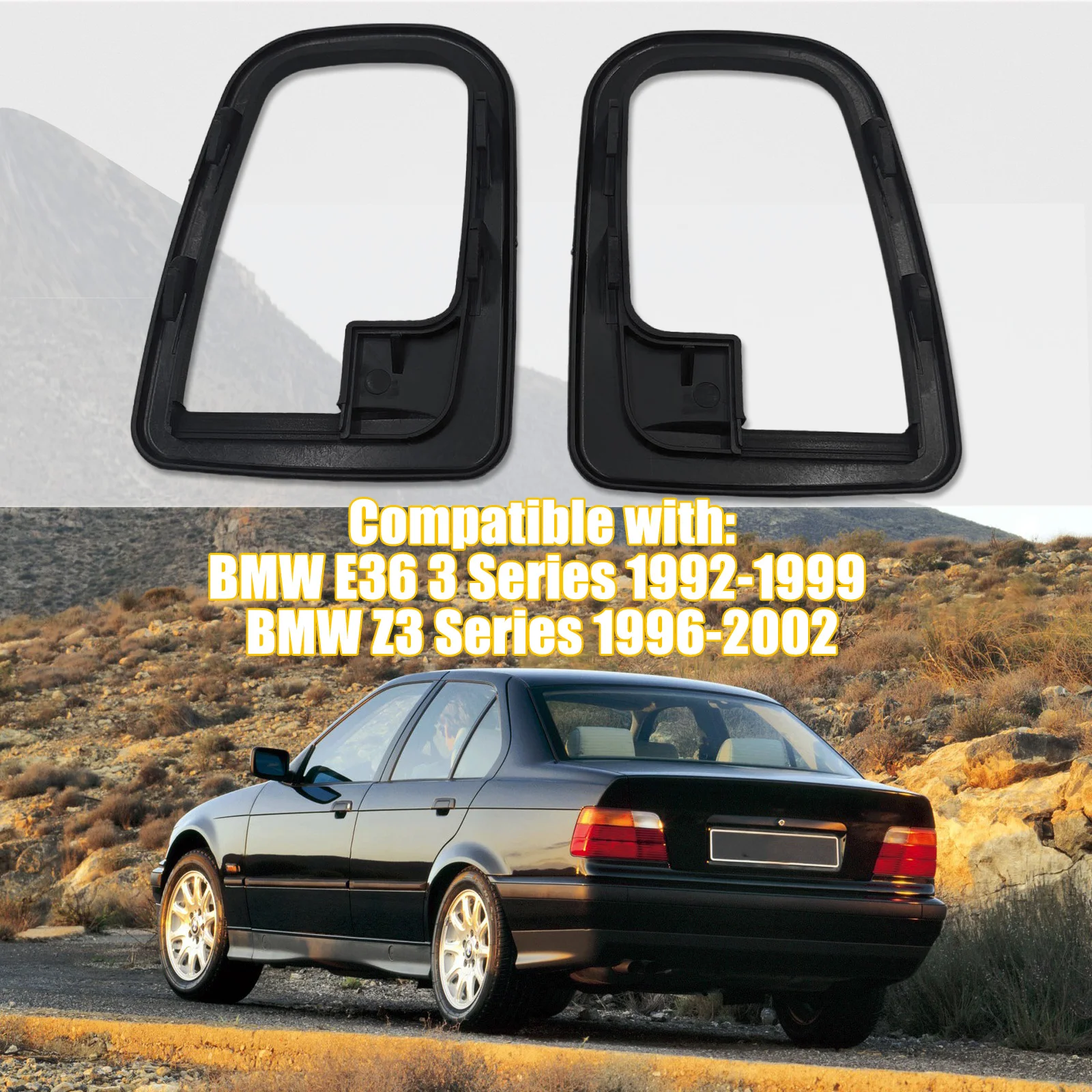 NEW 1x Pair Interior Right + Left Door Handle Trim for BMW E36 92-99 Z3 96-02 51228219023+51228219024