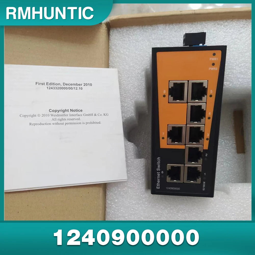 For Weidmuller Industrial Switch IE-SW-BL08-8TX 1240900000