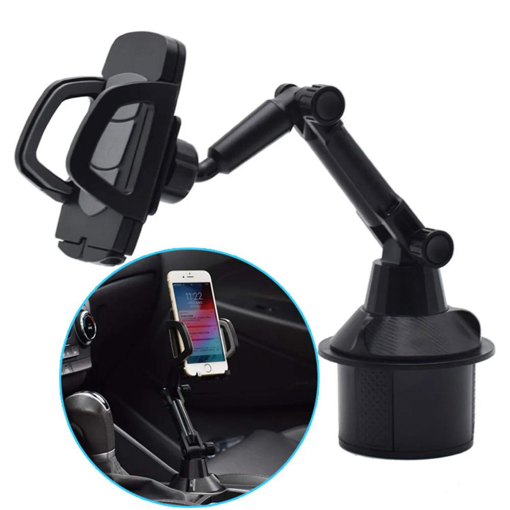 Universal Tablet Cup Holder Mount 360 Adjustable Smartphone Holder Car 270 Tilt Bar Triangular Base Ram Mount Tablet Holder