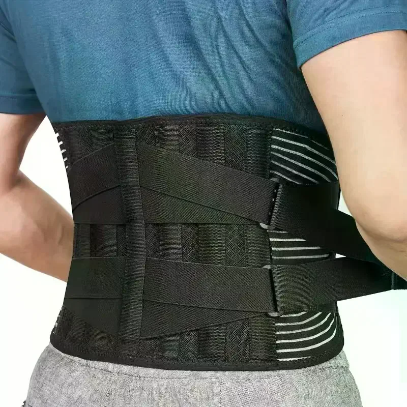 Double Pull Back Lumbar Support Back Support For Lower Back Pain Women Men With Lumbar Pad 6 Stays Back Brace Waist Trainer