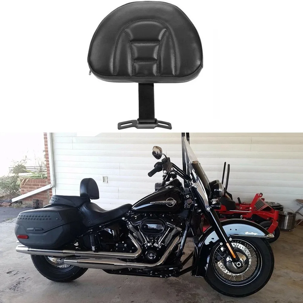 

New Motorcycle Driver Backrest Plug IN Sissy Bar For Harley Fatboy Heritage Softail 2007-2017 Black