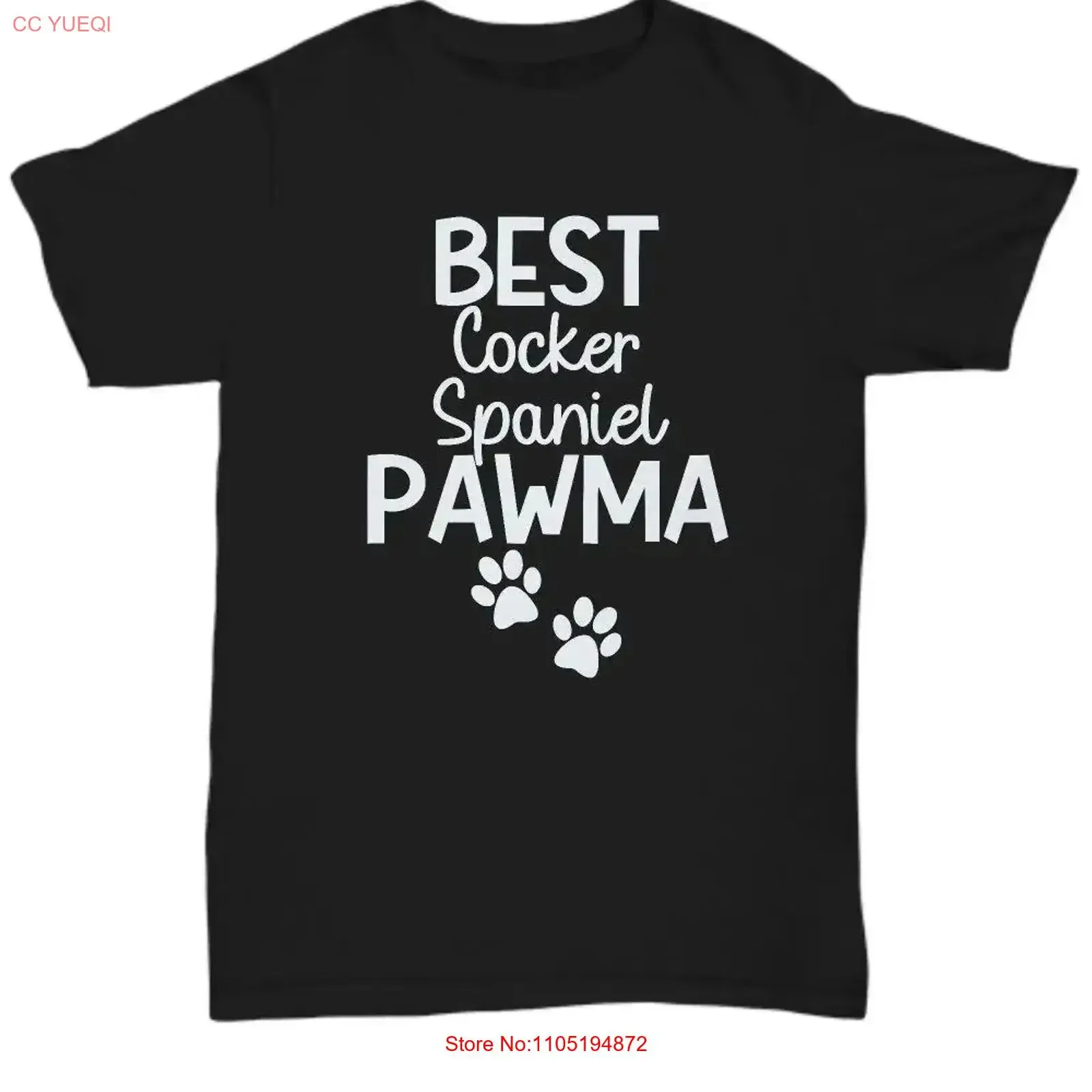 تي شيرت Dog Mom Spaniel Mama Cocker لعشاق عيد الأم أفضل Pawma Ever عتيق مغسول متعدد الاستخدامات جرافيك قليلاً #1