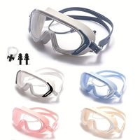 Outdoor Swimming Goggles Anti-Fog Wide View Scuba Diving Swimming Glasses with Earplugs for Adult Youth Water Diving Goggles