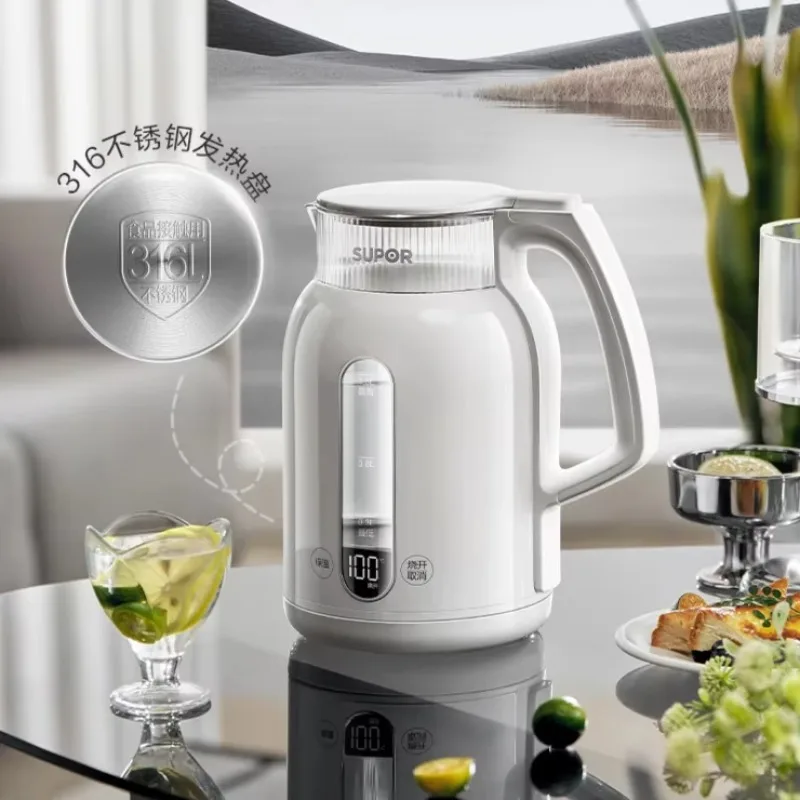 Электрический чайник из пищевой нержавеющей стали 316, интеллектуальный интегрированный чайник с изоляцией и постоянной температурой